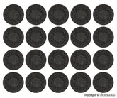 Vollmer 48283, Set Gullideckel aus Steinkunst, 20 Stück / H0